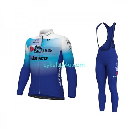 Team BikeExchange-Jayco Cykeltrøje Langærmet + Bib Cykelbukser 2022 N001